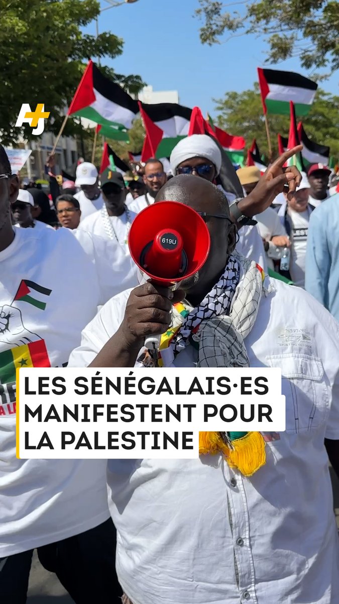 On était à la manifestation de soutien au peuple palestinien, à Dakar :