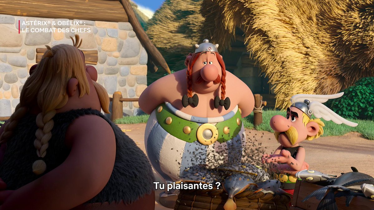 Sans arêtes, promis. ASTÉRIX &amp; OBÉLIX : Le Combat des Chefs, la série d’animation d’Alain Chabat, le 30 avril sur Netflix.