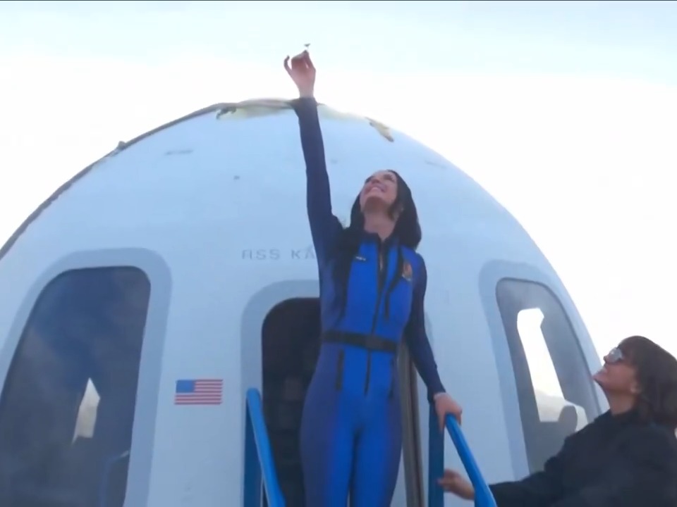 "Katy Perry": Por su viaje al espacio en un vuelo de la empresa Blue Origin