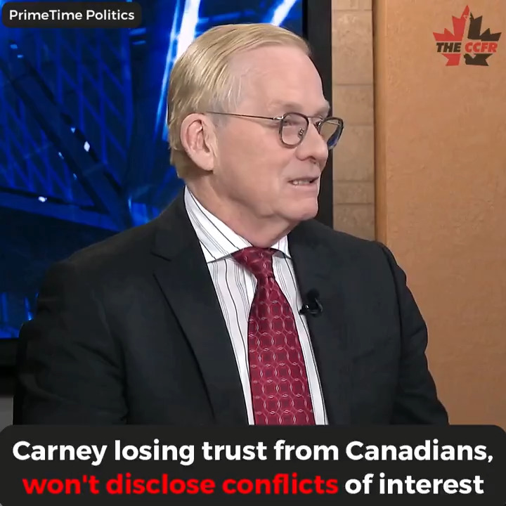 WATCH: Mark Carney is the only political leader hiding his private investments, and possible conflicts of interest, from the Canadian public says Robert Fife of The Globe and Mail. "We don't know what's in the 'blind trust...' I think that is a failure of leadership." #cdnpoli