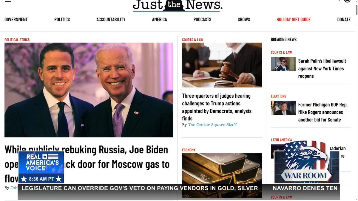 BREAKING: BIDEN SECRETLY OPENED "BACK DOOR" FOR RUSSIA'S OIL "Moscow's oil could go into Ukraine...behind the scenes they actually were arranging Russian gas to flow back into Ukraine." @JSolomonReports