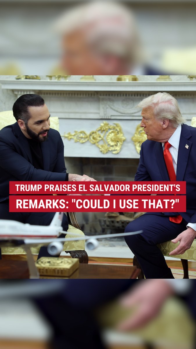 "Sometimes they say that we imprisoned thousands. I like to say we actually liberated millions." El Salvador's president strikes a chord with President Trump during his visit to the White House.