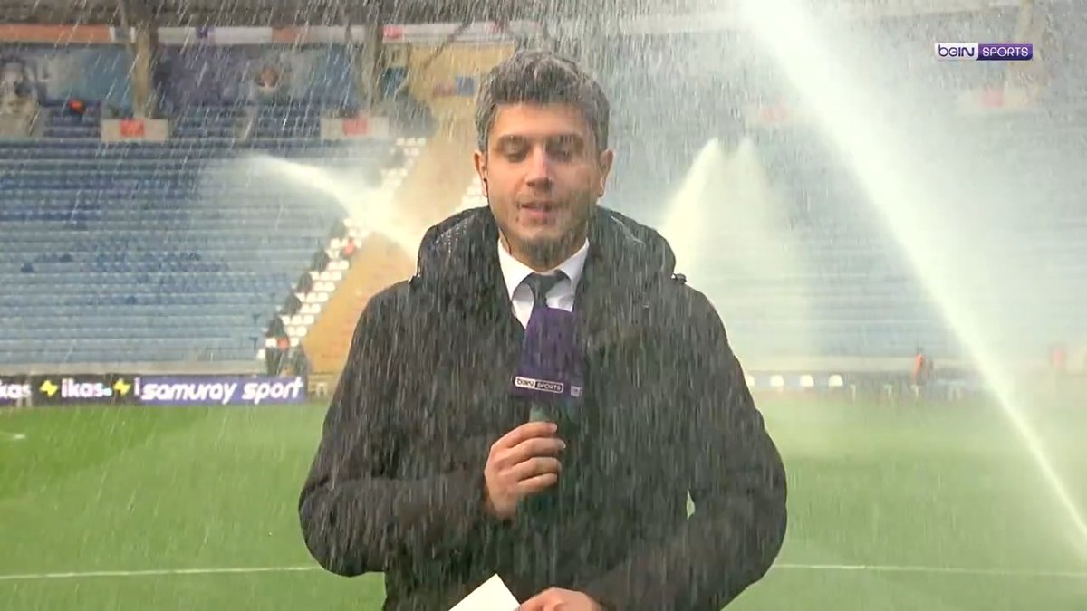 Bağlantı öncesi beIN Sports muhabirinin zor anları. 😅