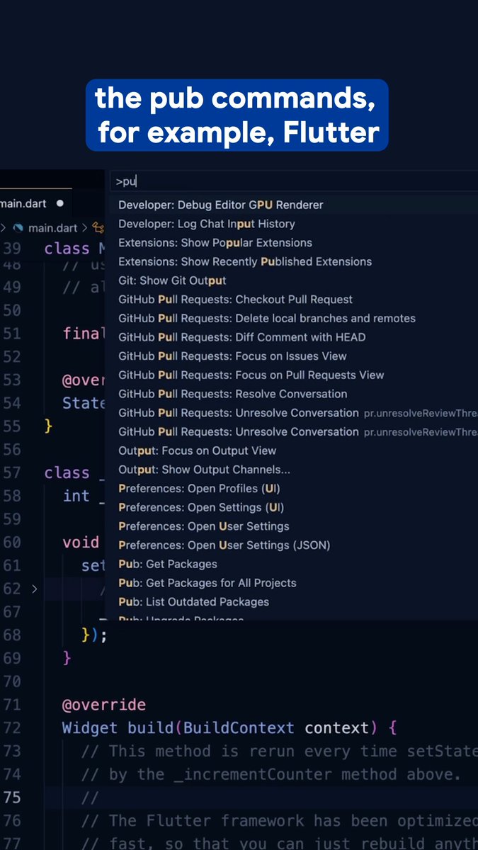 The one ☝ VS code command you need to know as a Flutter dev.