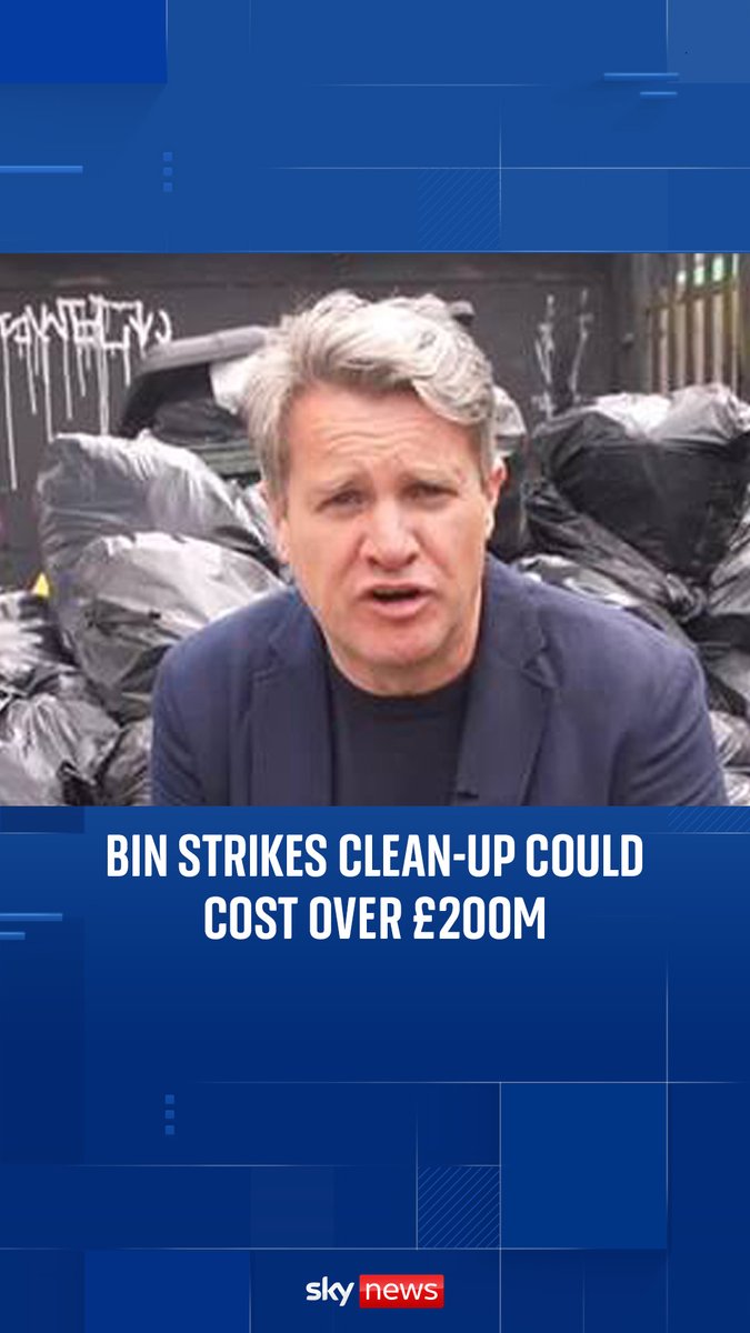A waste management company has estimated that the total cost of the clean-up from the strikes is over £200m – a cost that they say could result in council tax going up.