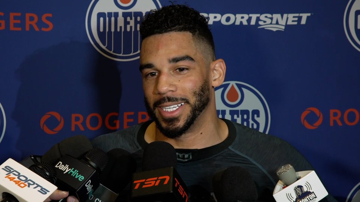 "I'm feeling good. I've put in a lot of hard work ever since I had the surgery... I'm really excited to get going here as soon as we get to 100 percent, which should be pretty soon." Evander Kane on his timeline to return to the #Oilers lineup. Enterprise | #LetsGoOilers
