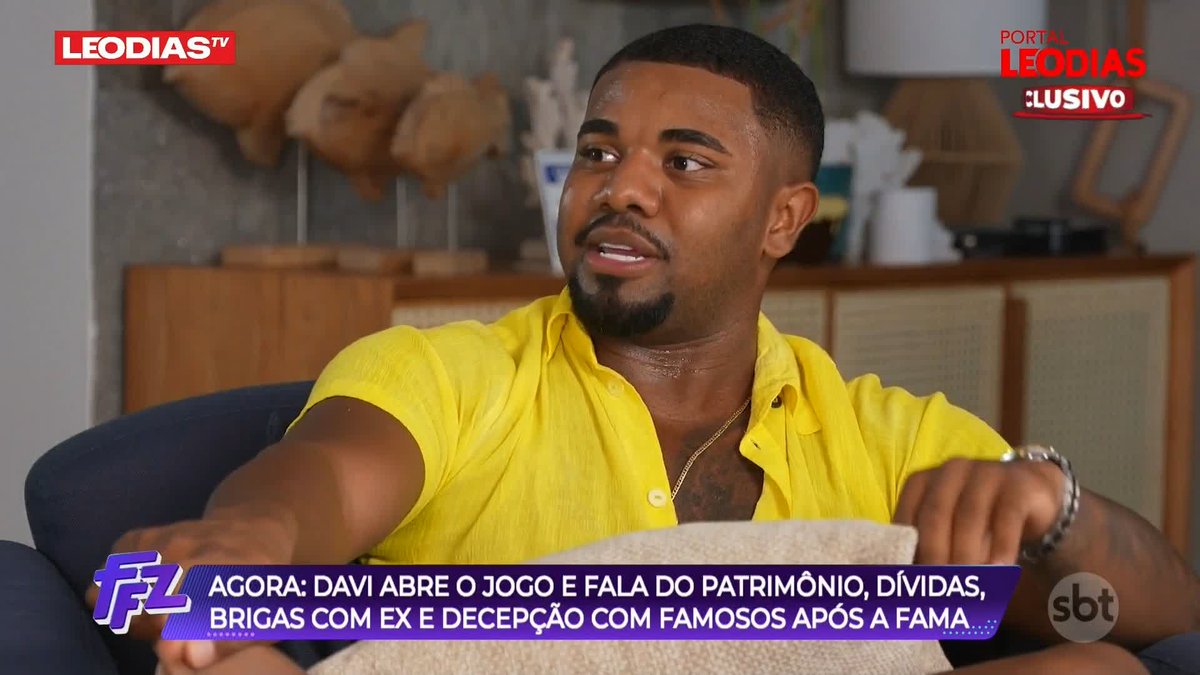 EXCLUSIVO! Em entrevista a Leo Dias, Davi Brito revela como foi o término dele com Adriana Paula! #FofocalizandoNoSBT