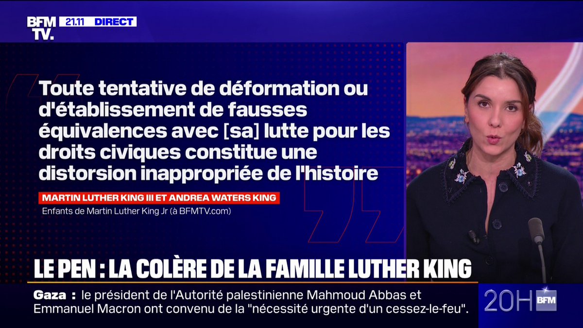 💬 "Une distorsion de l'histoire" La colère de la famille de Martin Luther King contre Marine Le Pen qui avait invoqué le combat pour les droits civiques après sa condamnation
