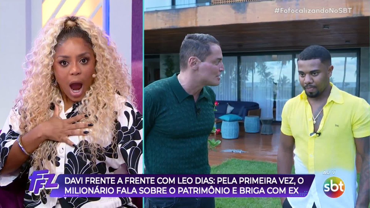 A casa que foi feita a entrevista não é de Davi Brito! O jornalista contou o valor da diária do aluguel da casa! #FofocalizandoNoSBT