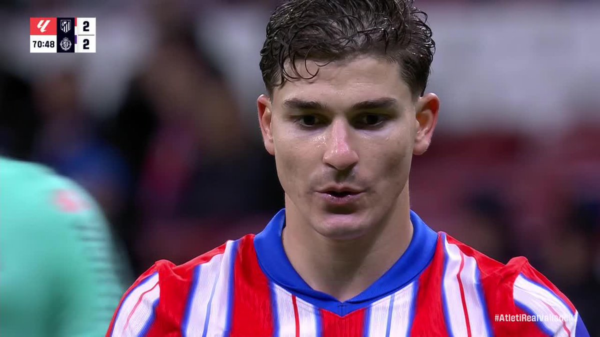 JULIAN ALVAREZ GIVES ATLETI THE LEAD FROM THE SPOT! HIS SECOND OF THE GAME 😤