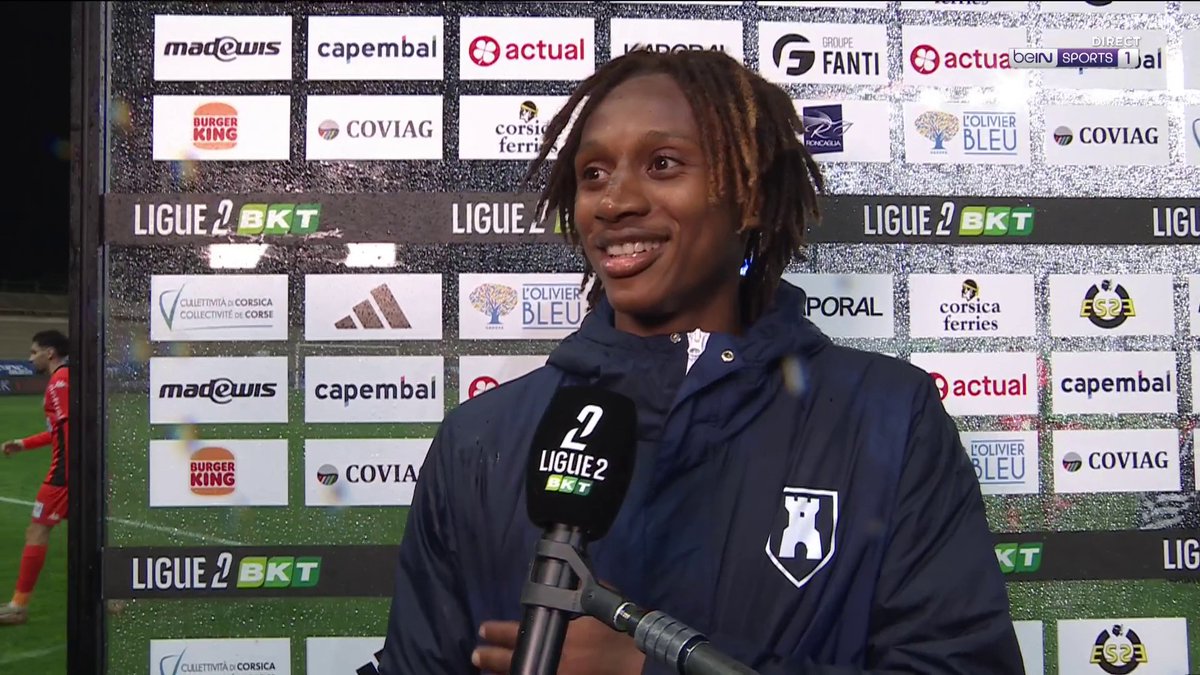 ⚽️ #Ligue2BKT 💬 Lamine Cissé (SC Bastia) : "Collectivement, on a bien dominé et bien abordé le match" #SCBLAVAL #beINLIGUE2