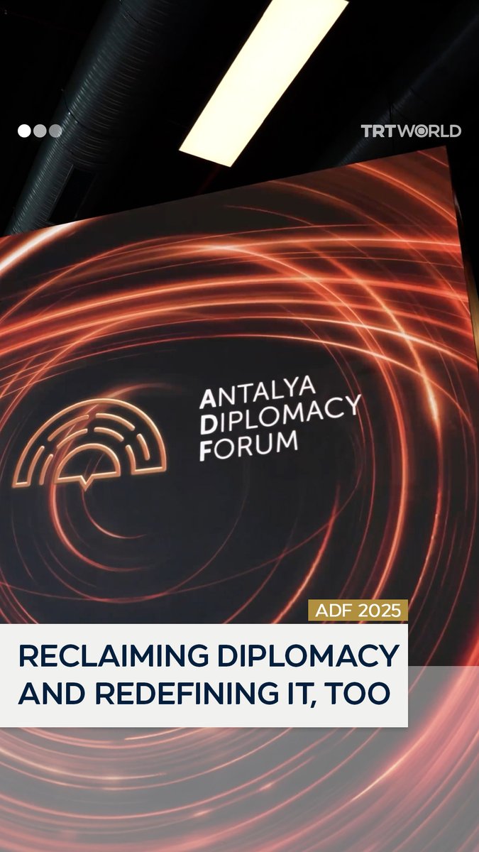 TRT World takes you inside the 4th Antalya Diplomacy Forum — from headline moments to behind-the-scenes energy with our team on the ground. #MEET4DIPLOMACY