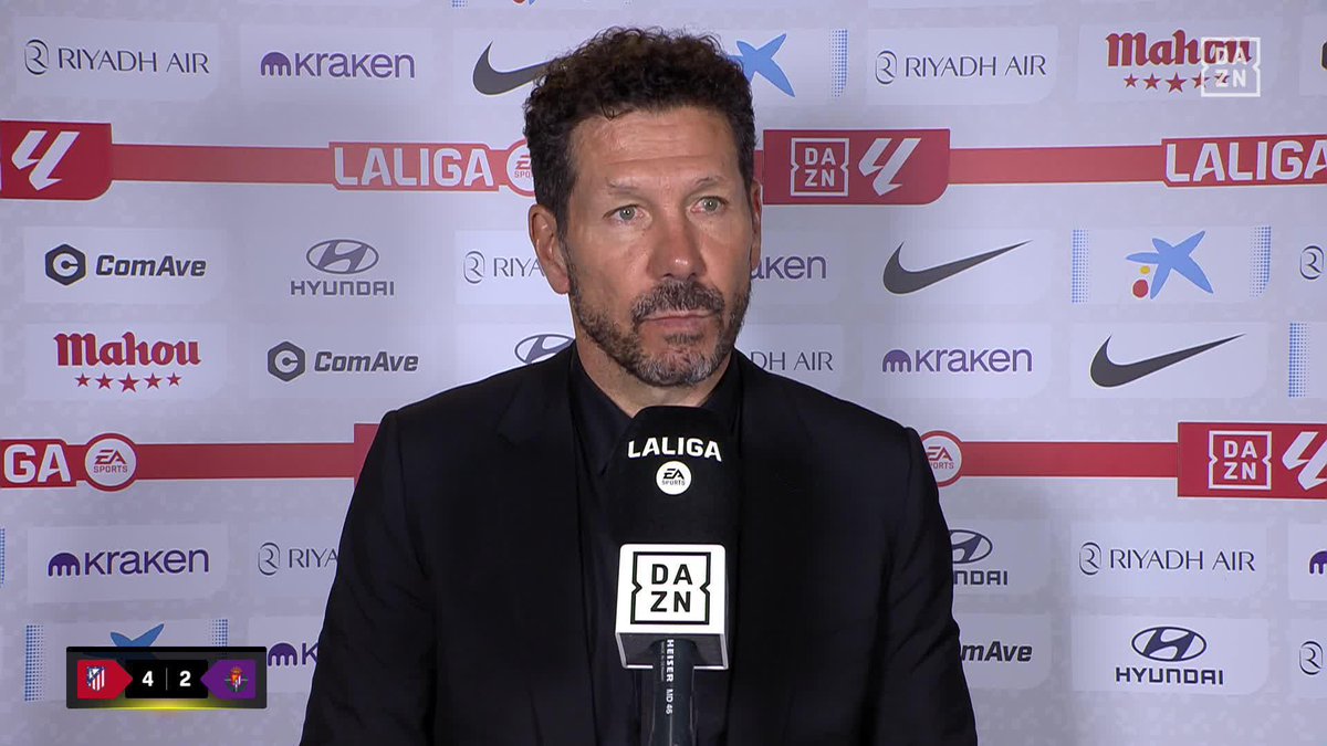 🗣️ “No está en su mejor versión. El responsable de que siga jugando de titular soy yo” El Cholo Simeone, sobre el momento que atraviesa Antoine Griezmann #LALIGAenDAZN ⚽️