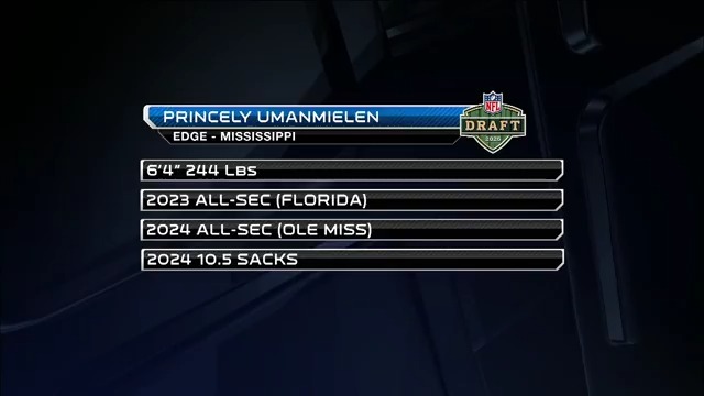 Here's what makes DE Princely Umanmielen a BEAST 😤⬇️ Princely Umanmielen 📺: 2025 #NFLDraft – April 24-26 on NFLN/ESPN/ABC 📱: Stream on NFL+