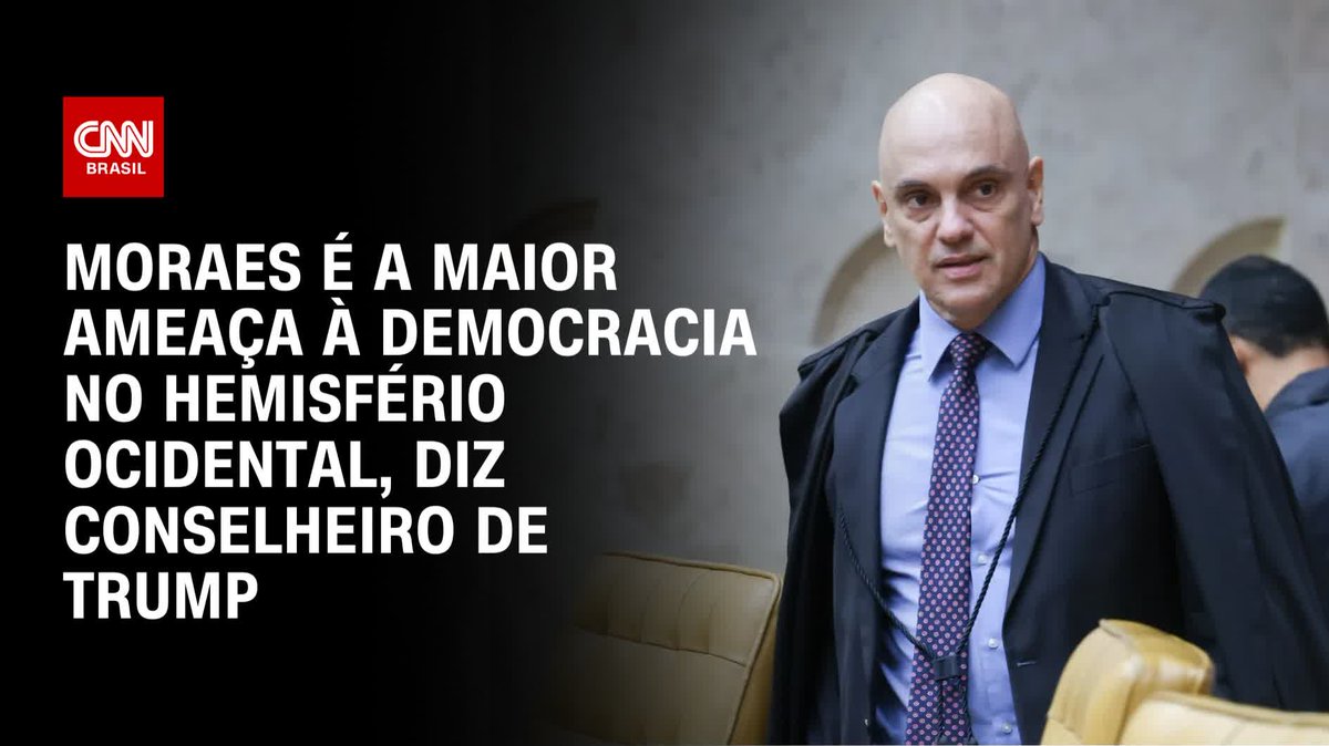Conselheiro de Trump: Moraes é ameaça à democracia; assista #CNNArena