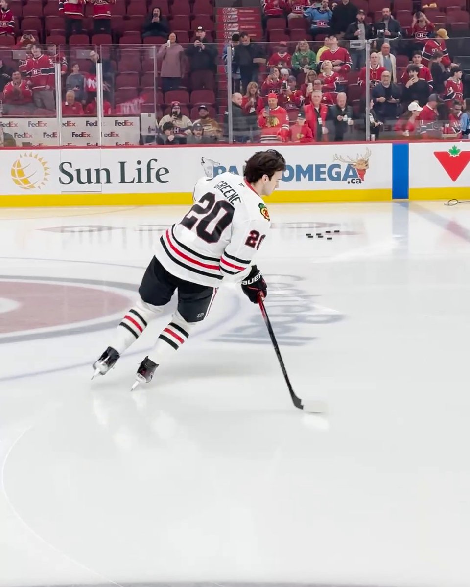 Ryan Greene is making his NHL debut with the Chicago Blackhawks tonight! 🙌 📺: Sports on Prime Canada ➡️