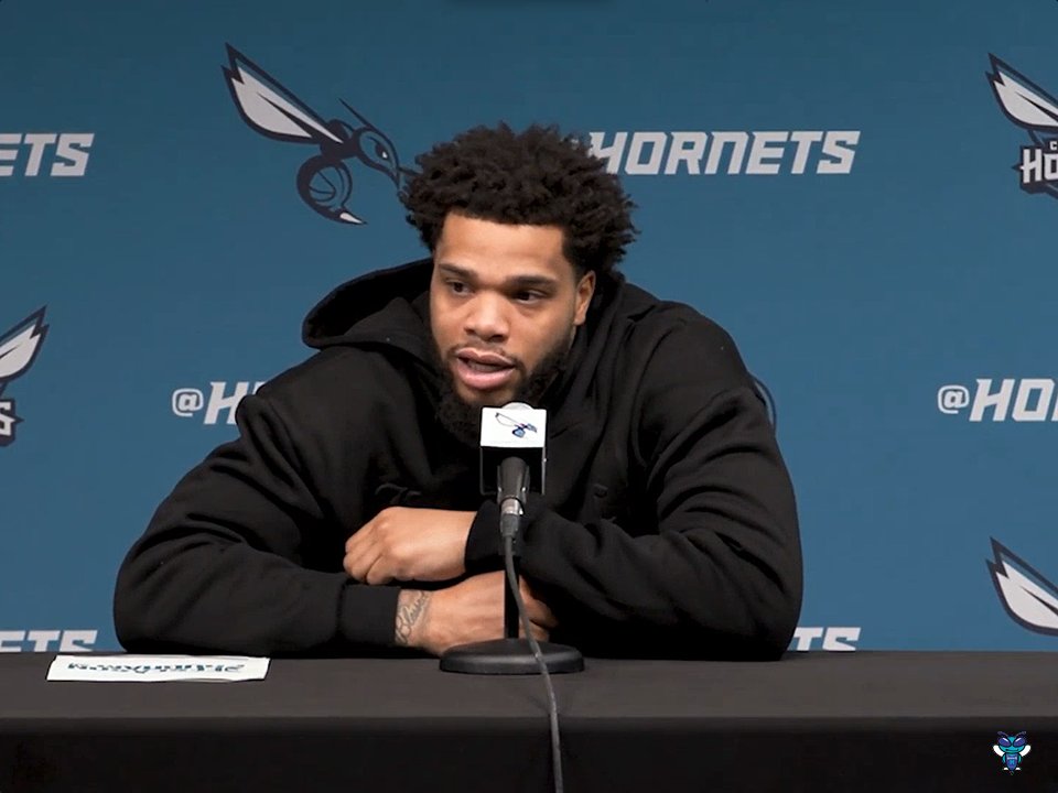 🎙️ Miles Bridges: "I don't want to get out of shape this year." "That was my problem before; in the offseason, I'd take 2 weeks off and come back, do this, go on vacation. But this offseason, I plan on being in Charlotte the whole time, locked in, focusing on the right things."