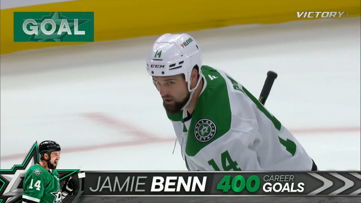 MR. CAPTAIN 400🗣️ Jamie Benn scores the 400th goal of his career. Legend. #TexasHockey