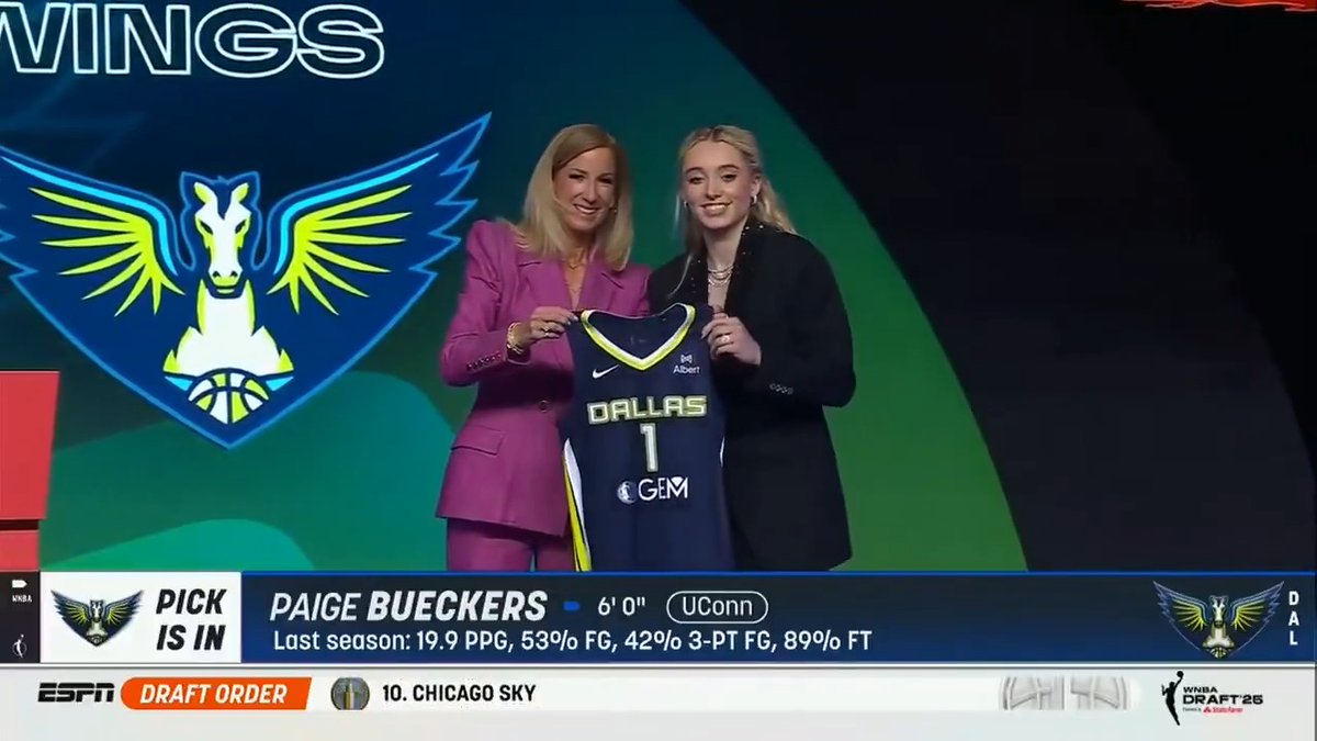 Paige Bueckers is officially a Dallas Wing