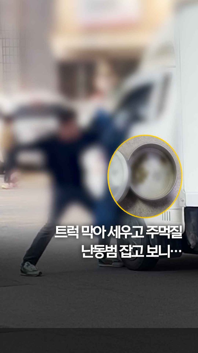 트럭 막아 세우고 주먹질…난동범 잡고 보니 #shorts