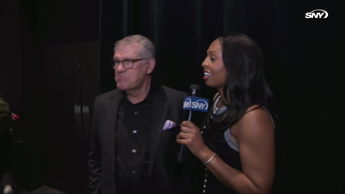 "Every single one of our players that's gone number one before Paige is probably gonna be in the Hall of Fame, so she's got some work to do" 😂 Geno Auriemma with C. after UConn had three players taken in the WNBA Draft, including Paige Bueckers with the No. 1 pick