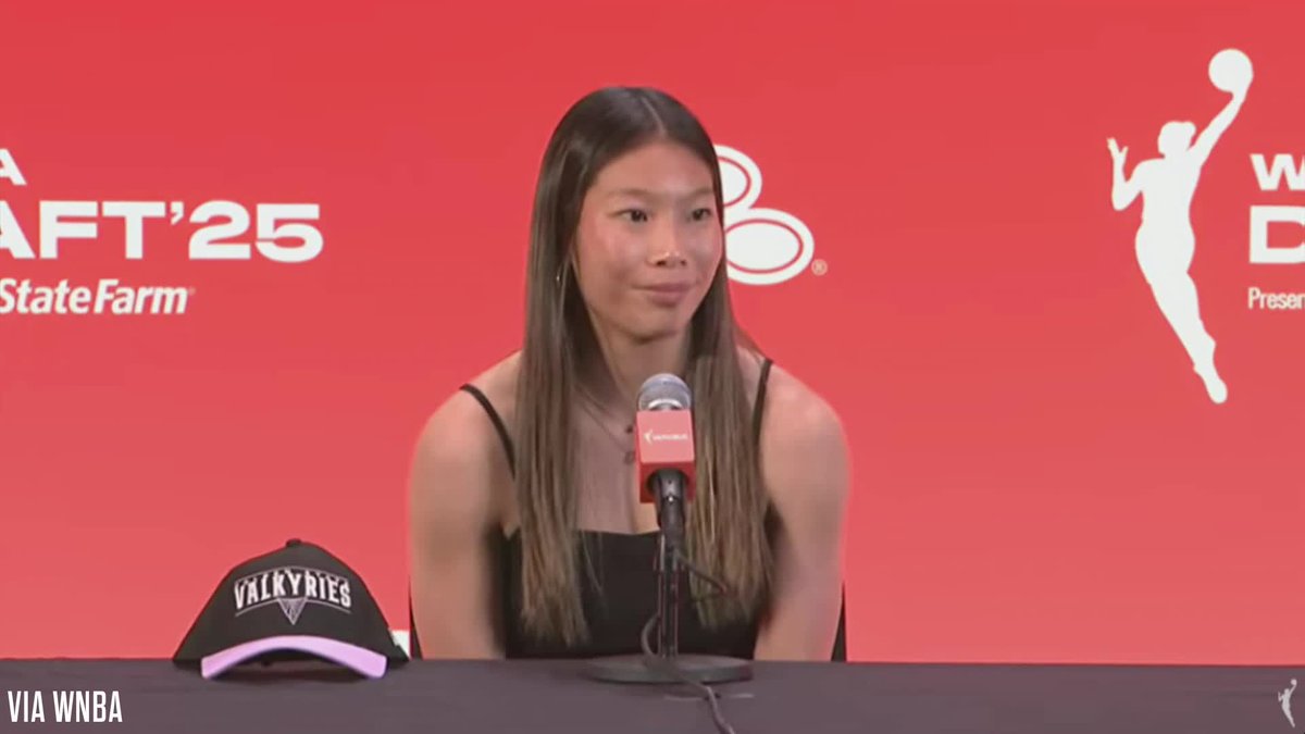 "Honestly, still in a little bit of shock. It's all a little overwhelming. I was really just here to watch Paige get drafted and I'm so happy for her. It's been an unreal night." - Kaitlyn Chen