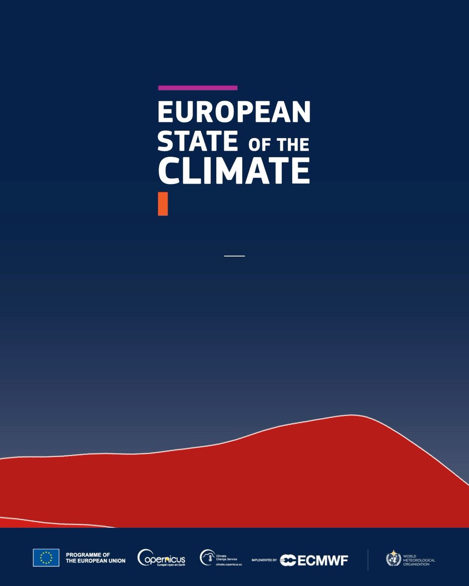 Europe is the fastest-warming continent on the planet. 2024 was officially the warmest year on record for Europe. Learn more about the #StateOfClimate in Europe: