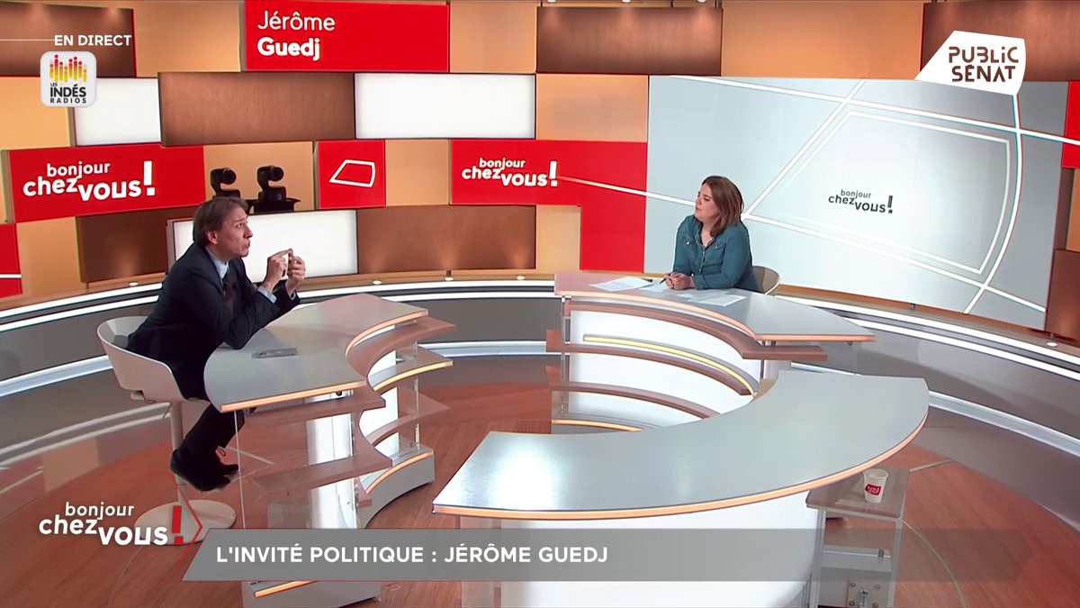 Congrès du Parti socialiste : “Ce n’est pas un crime de lèse majesté que les gens présentent leur position”, considère Jérôme Guedj, porte-parole du Parti socialiste. “Il faut construire un projet alternatif, autonome de celui de La France insoumise”. #BonjourChezVous