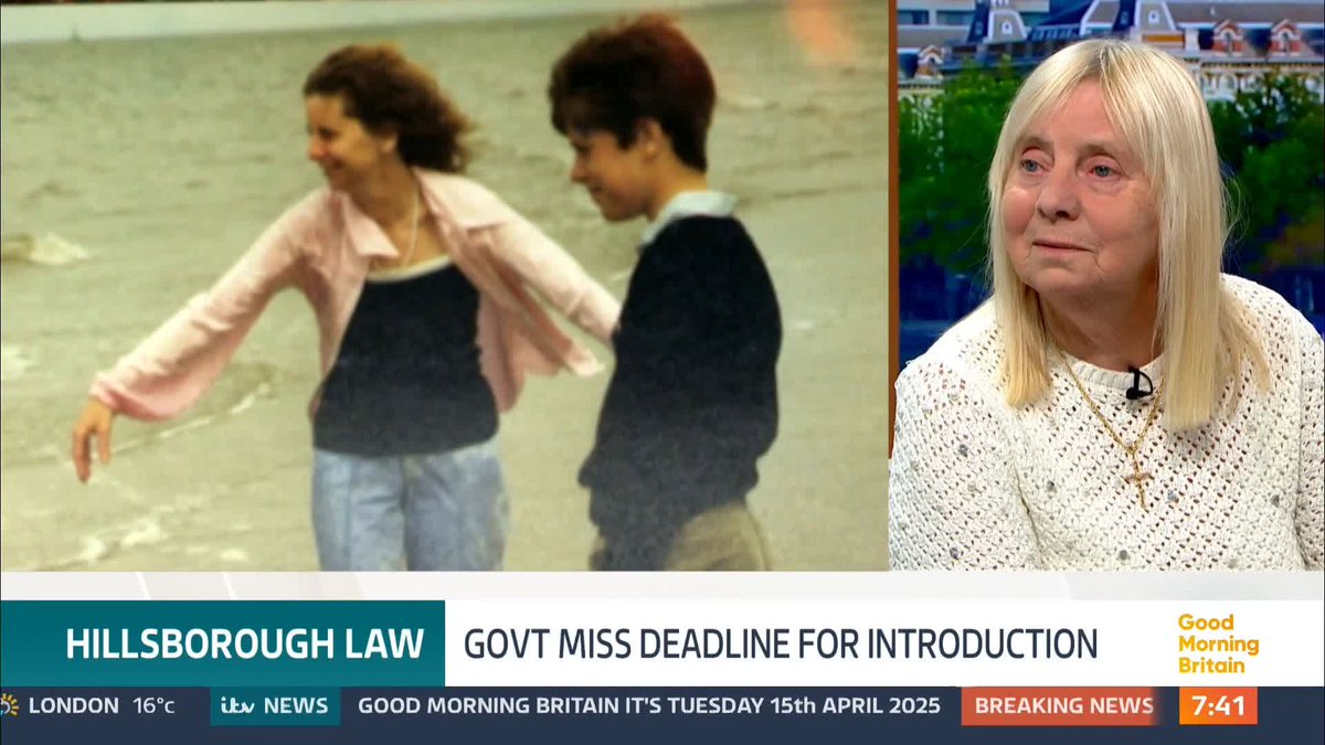 'The Hillsborough Law is so important.' Today is the 36th anniversary of the Hillsborough disaster. Margaret Aspinall, whose son James was one of those killed, explains how she feels about the government missing the deadline to bring in the Hillsborough Law today.