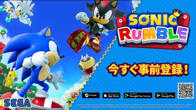 5月8日配信開始予定『Sonic Rumble（ソニックランブル）』にて予定されている、「クロスオーバーイベント」情報を先行紹介🦔💨 #ソニックランブル はただいま事前登録受付中！ 配信を楽しみにお待ちください✨️