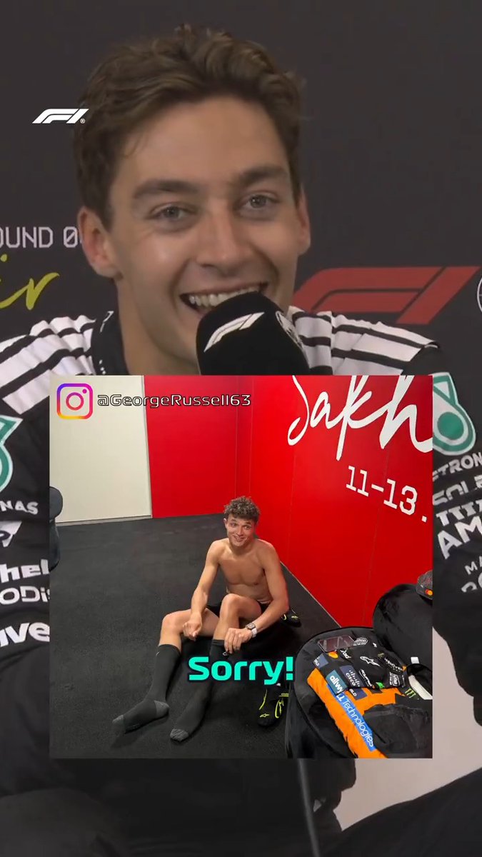 "George has absolutely stitched Lando up" 🤣 #F1 #BahrainGP