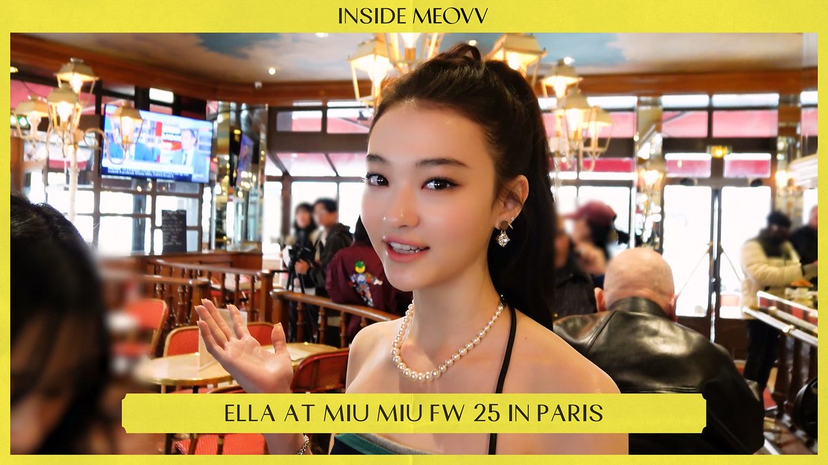 INSIDE MEOVV | 파리에서 만난 ELLA의 하루☁ | ELLA at Miu Miu FW 25 in PARIS 🔗 #MEOVV #미야오 #INSIDEMEOVV #THEBLACKLABEL #더블랙레이블