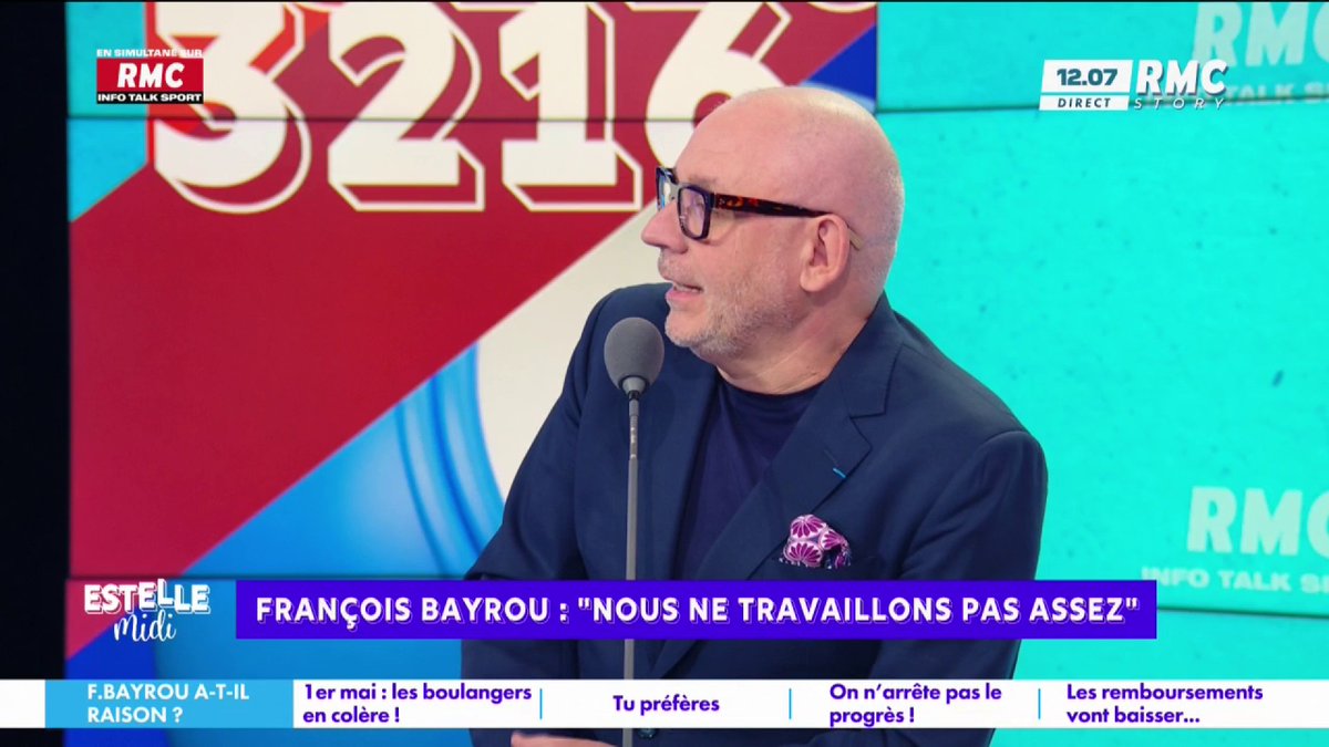🇫🇷 François Bayrou : « Nous ne travaillons pas assez ». D'accord ou pas d'accord ? 🎙️ frédéric hermel🇫🇷 : "Bayrou a raison ! J'avais voté pour les gens qui ont instauré les 35h et je me rends compte que je me suis trompé... Ça a été une catastrophe pour notre pays !" #EstelleMidi