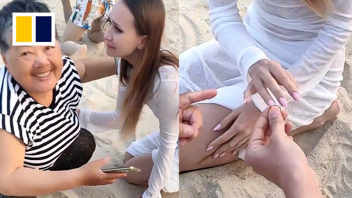 Looking for a ring on a beach — this tourist in China got hers back thanks to the help of locals.