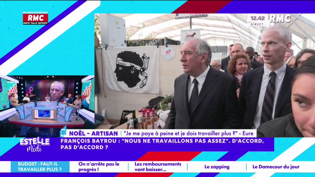 🇫🇷 François Bayrou : « Nous ne travaillons pas assez » 📞 Noël, artisan : "Quand j'entends les propos de Bayrou, c'est un fou ce gars ! C'est une insulte... S'ils veulent une guerre civile, ils vont finir par l'avoir à force de tenir ces propos !" #EstelleMidi