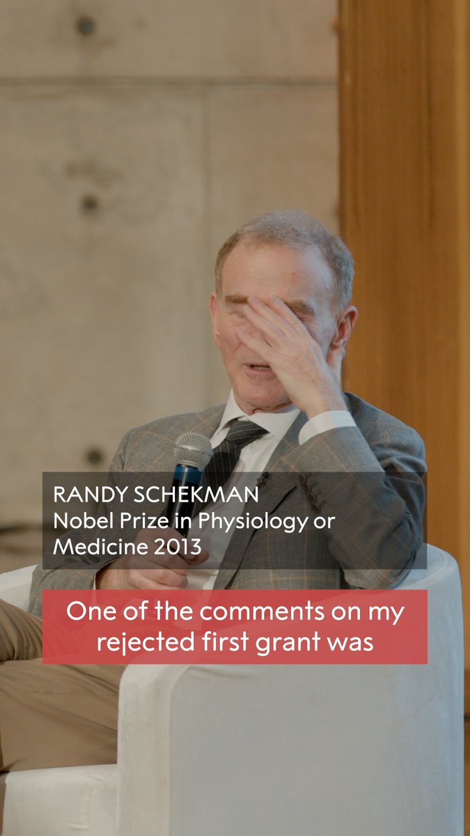 Do things no one has ever done before! Some Tuesday inspiration from medicine laureate Randy Schekman. #NobelPrize