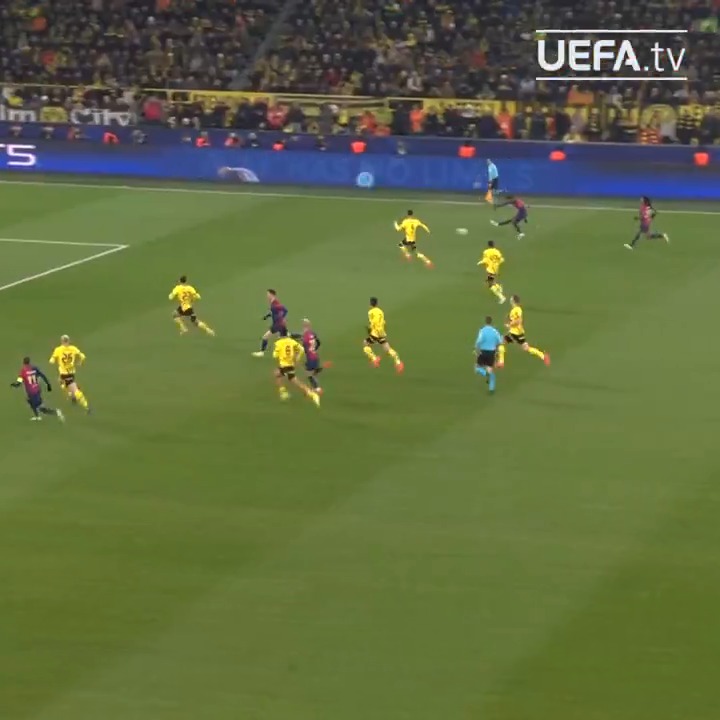 Lamine Yamal's performance the last time Barcelona visited Dortmund... 🥵 #UCL