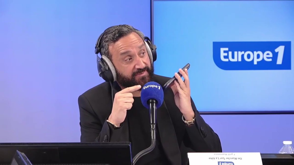 « C’est lui qui m’a mis à la radio » : Cyril Hanouna appelle Frédéric Jouve, actuel directeur des programmes à Sud Radio et anciennement à RTL, pour lui annoncer les bonnes audiences de #OMSLT, sur #Europe 1