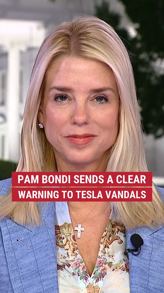 "He is going away, if convicted, for 40 years. He is the fifth major arrest we've made, and stay tuned for more." Attorney General Pam Bondi delivers a strong warning to Tesla vandals that their actions will be met with harsh consequences. | Jesse Watters