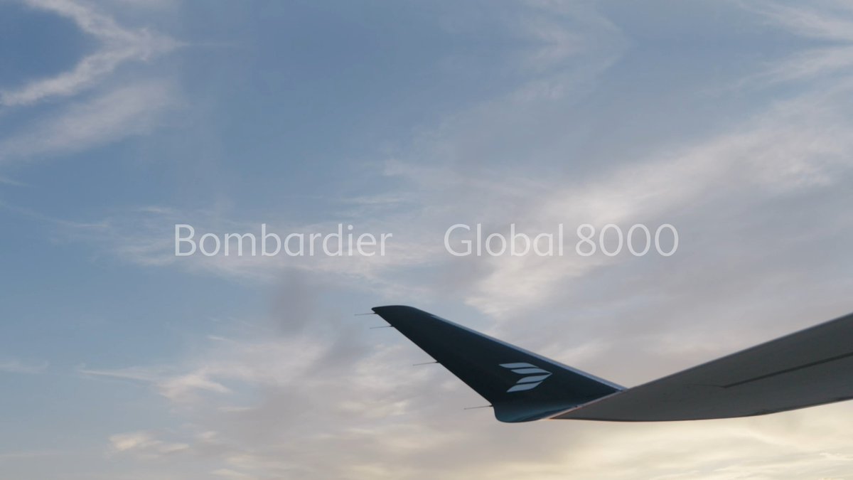 #CatchTheMach – The fastest civil aircraft since Concorde is on its way. With a top speed of Mach 0.94, our Bombardier #Global8000 aircraft, soon to be in service, will give you more of that one thing that's always in short supply: your time.