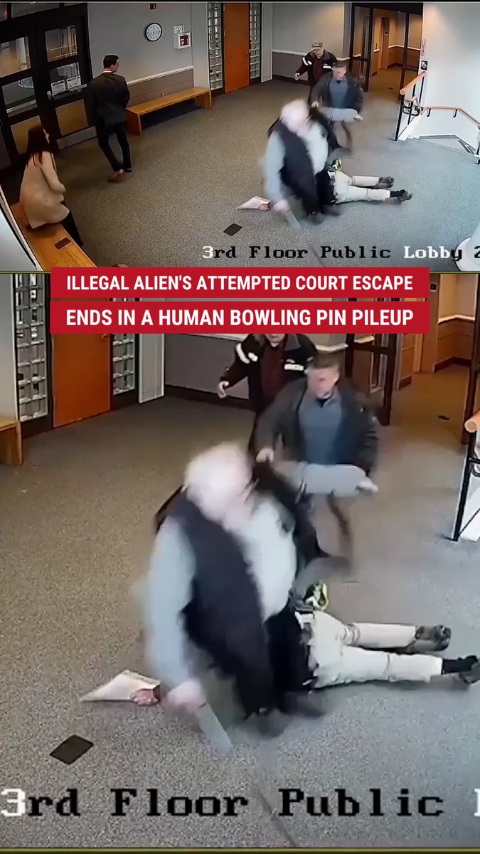 WATCH: Illegal alien tries to flee courthouse on foot — but immediately gets stopped by federal agents. The wild arrest caught on camera comes after President Donald J. Trump repealed a 2011 policy that had federal agents avoid making arrests at courthouses, schools and places of worship.