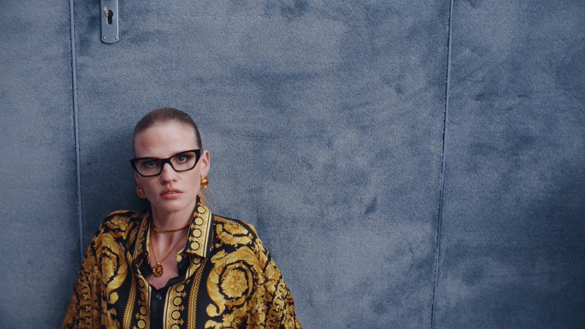 Lara Stone for Versace Eyewear Spring-Summer 2025 campaign Now at #Versace
