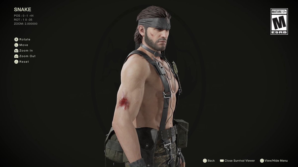 Bullet holes and deep cuts will leave a mark. Heal your wounded body with CURE. METAL GEAR SOLID Δ: SNAKE EATER - #MGSDelta #MetalGearSolid