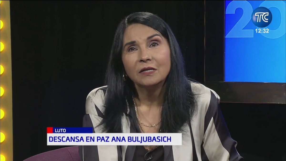 Falleció Ana Buljubasich, una mujer que con su voz, carisma y profesionalismo dejó huella en la historia de la televisión ecuatoriana. Gracias por inspirarnos, Anita. En TC Televisión siempre recordaremos tu esencia y legado con profundo cariño. 💙