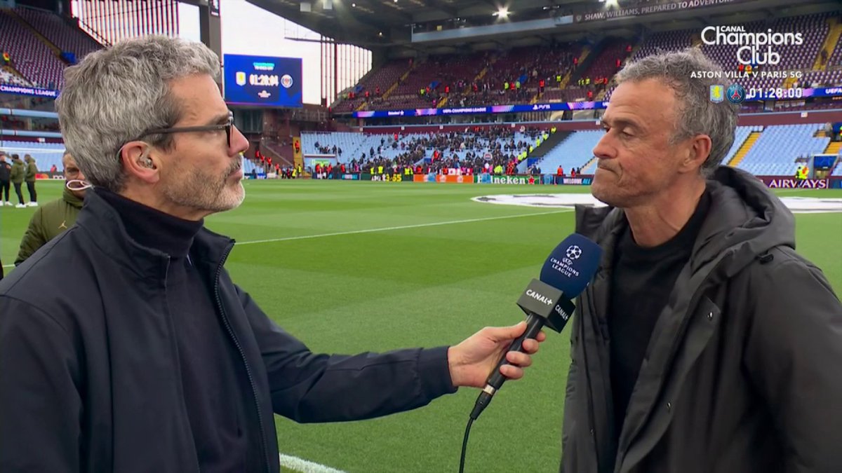 Luis Enrique 🇪🇸 avant Aston Villa-PSG : « C'est différent du match contre Liverpool, 𝗺𝗮𝗶𝘀 𝗹'𝗼𝗯𝗷𝗲𝗰𝘁𝗶𝗳 𝗲𝘀𝘁 𝗹𝗲 𝗺𝗲̂𝗺𝗲 : 𝗲𝘀𝘀𝗮𝘆𝗲𝗿 𝗱𝗲 𝗴𝗮𝗴𝗻𝗲𝗿 ! » 👊❤️💙 🎥 CANAL+ Foot