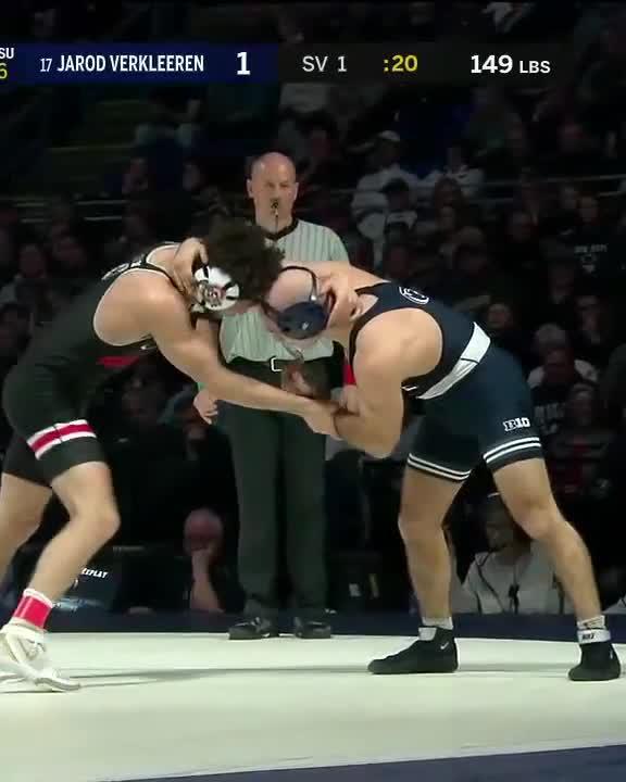 Sammy Sasso came up clutch here 💥 Relive the Ohio State Wrestling legend's 2020 SV takedown at Penn State 👇 #TakedownTuesday x #B1GWrestling
