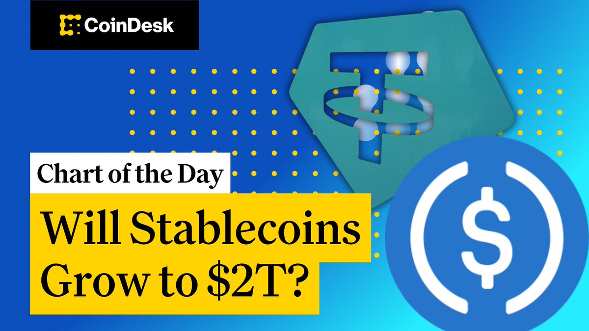 📊 Stablecoins will grow to $2 trillion market: Standard Chartered @ChristineNews explains how on "Chart of the Day," presented by Crypto.com. 🔗👇