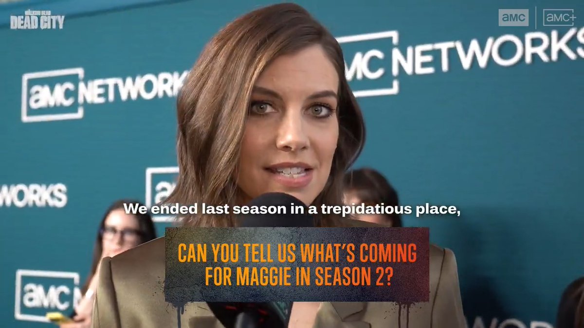 Everything is not what it seems. 👀 Lauren Cohan chats Season 2 of #DeadCity with us on the @amc_tv black carpet. Don't miss the premiere May 4 on AMC and AMC+.