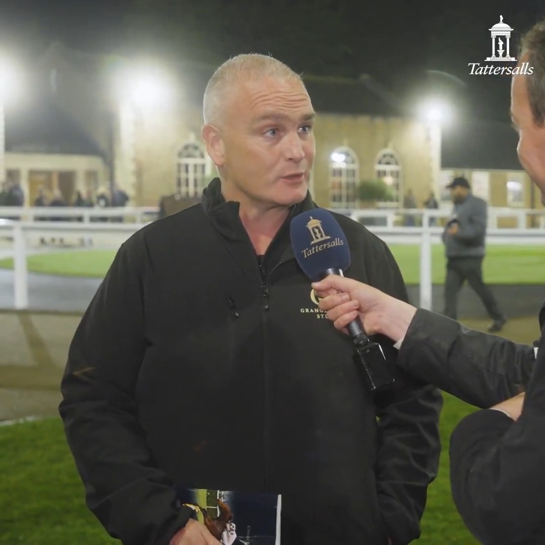 😄 JOEY LOGAN - Grangeclare Stud "over the moon" to have seen his St Mark's Basilica colt sell to Amo Racing for 750,000gns, capping a strong evening of trade for the Grangeclare team at the #TattsCraven Breeze Up. Three horses catalogued and three horses sold for a total of 1,190,000gns 👏