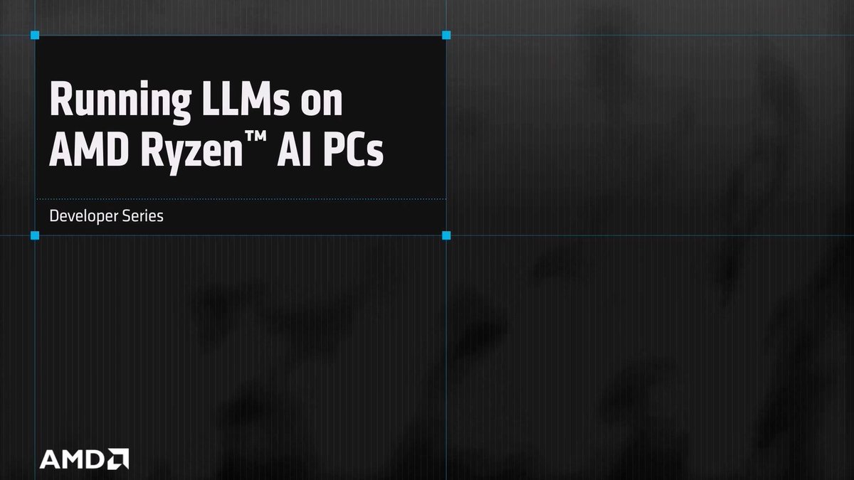 Just dropped: Start running pre-trained, pre-quantized LLMs with Ryzen AI using Lemonade SDK. 🍋 ▶️ Watch the series on YouTube: